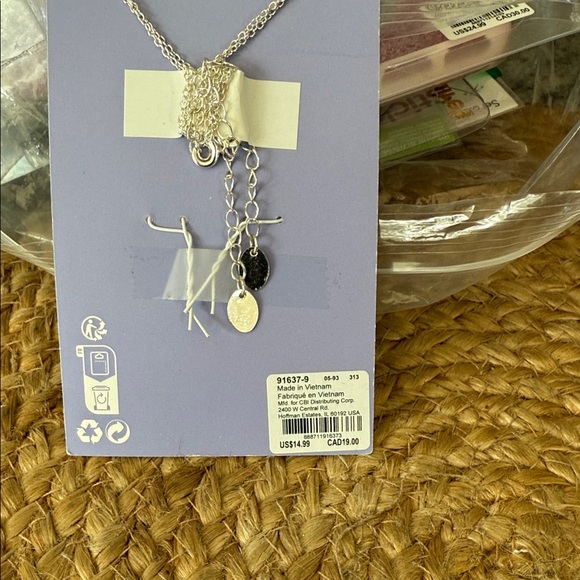 Claire's Best Friends Butterfly Necklace Set - White and Black - Picture 2 of 2
